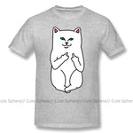 Lord Nermal T Shirt Nasty Cat T-Shirt Fashion Man Tee Shirt Funny Short-Sleeve Oversize 100 Cotton Printed Tshirt - webtekdev