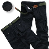 Mens Winter Pants Thick Warm Cargo Pants Casual Fleece Pockets Fur Trouser Plus Size 38 40 Fashion Loose Baggy Joger Worker Male - webtekdev