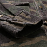 Denim Shirt Men 2019 Fashion Camouflage Jean Long Sleeve Casual Shirts High Grade Hip Hop Streetwear Sportswear Overalls Outwear - webtekdev