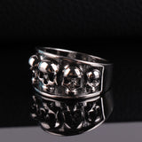 FDLK   Personality Men's Fashion  Skull Band Ring Hip Hop Punk Gothic Engagement Jewelry Rings Size 6-13 - webtekdev
