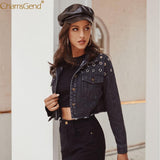 Casual  Women Denim Black Winter Coat Women 2019 Vintage Coats And Jackets Women Long Sleeve Button Coat Outwear Oct - webtekdev