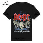 YK UNCLE Brand New Camisetas AC/DC Rock T Shirt Mens T-shirts acdc Print Casual Tshirt O Neck Hip Hop Band Short Sleeve - webtekdev