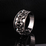 FDLK   Personality Men's Fashion  Skull Band Ring Hip Hop Punk Gothic Engagement Jewelry Rings Size 6-13 - webtekdev