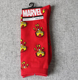 Marvel Comics Hero General Mens Socks cartoon Iron Man Captain America Knee-High Warm Stitching pattern Antiskid Casual Sock - webtekdev
