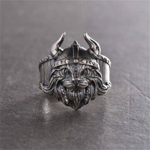 Unique Animal Cat 316L Stainless Steel Ring Wedding Ring Boho Chic Retro Cat Rings for Man Jewelry - webtekdev