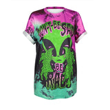 SOSHIRL Harajuku Punk Summer T Shirt Cool Hip Hop Women's T Shirt Loose Galaxy Letter Skull/Cute Alien Print Top Tee Dropship - webtekdev