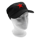 Fashion 1Pcs Cotton Fabric Adjustable Casual China Green Flat Hats Hot Red Star Unisex Retro Chinese Patrol Army Cap Gifts - webtekdev